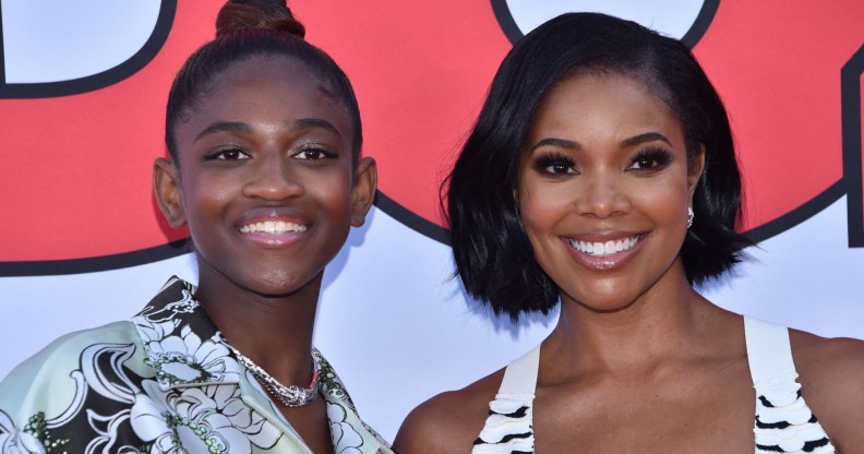 Zaya Wade (L) and Gabrielle Union (R).