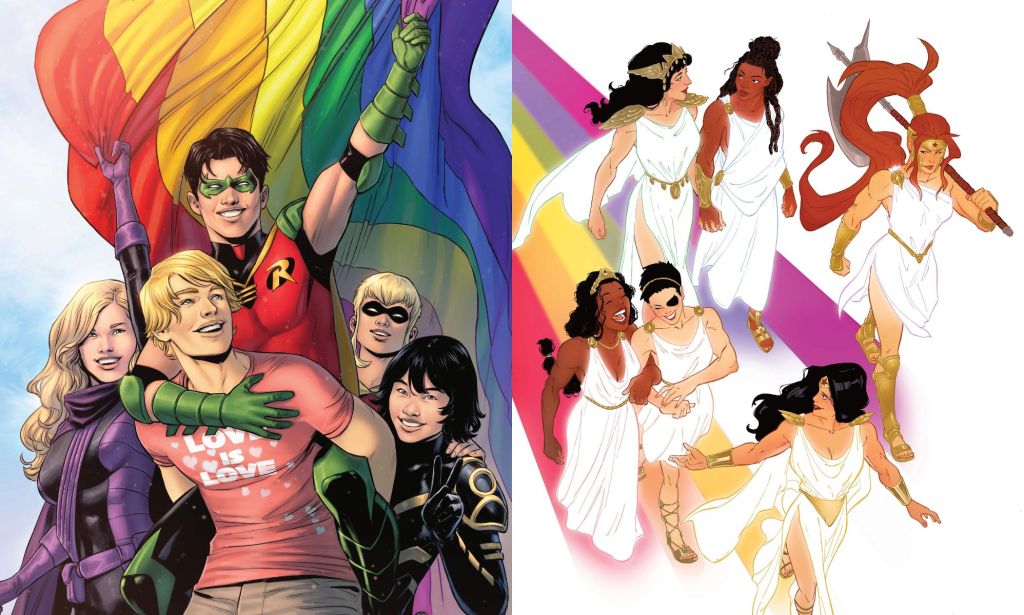 DC Comics is also releasing special-edition Pride covers all-year round for some of their popular series.