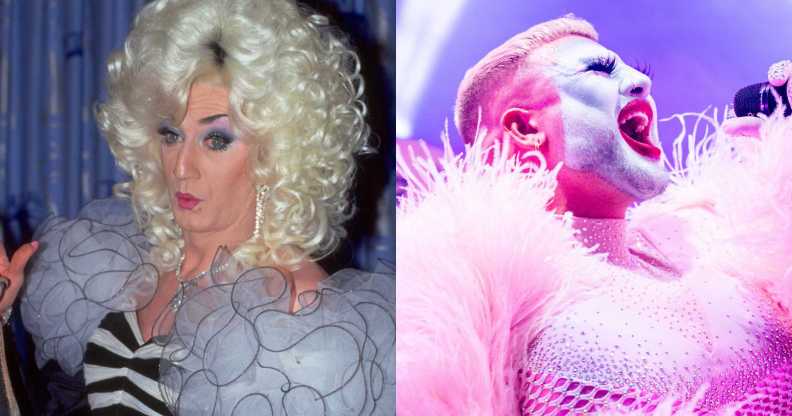 Drag performers Lily Savage and Danny Beard