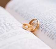Rings on top of a bible
