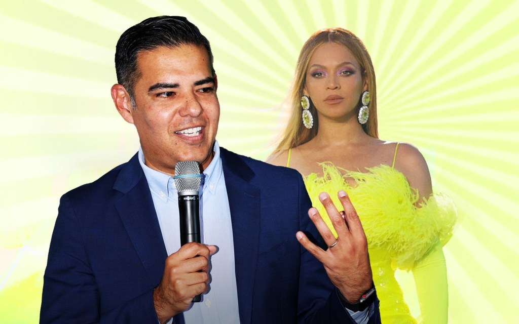 Robert Garcia in a mock-up image with Beyoncé