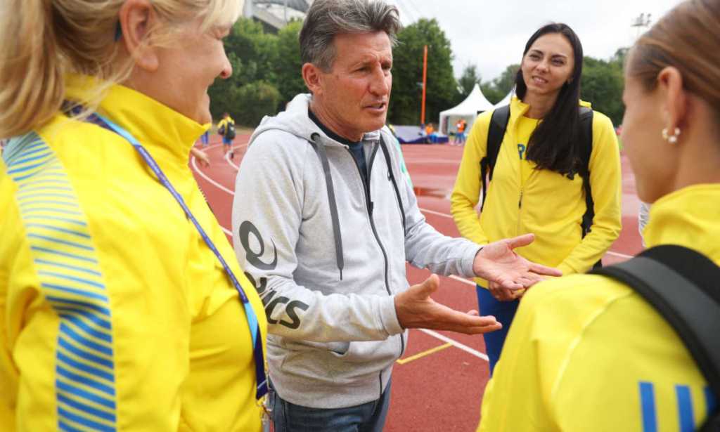 Sebastian Coe pictured at a World Athletics event.