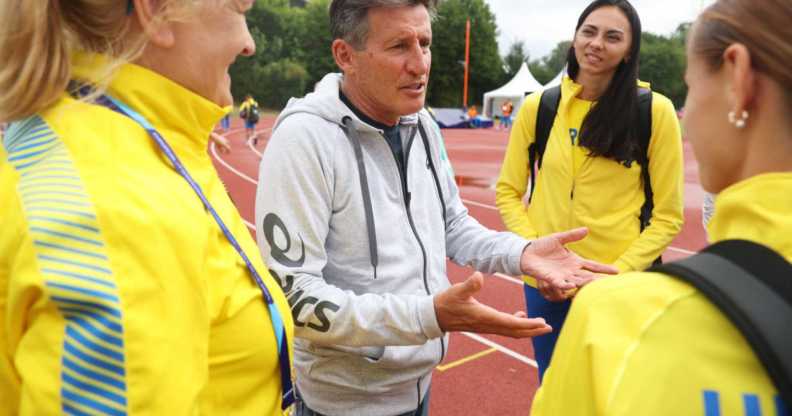 Sebastian Coe pictured at a World Athletics event.