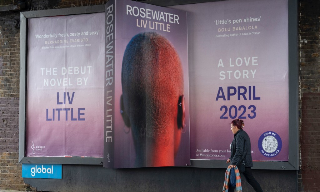 A Billboard of Rosewater. (Getty)
