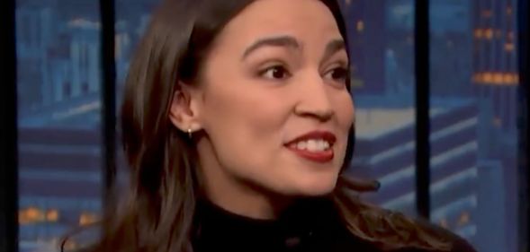 AOC during a televised interview