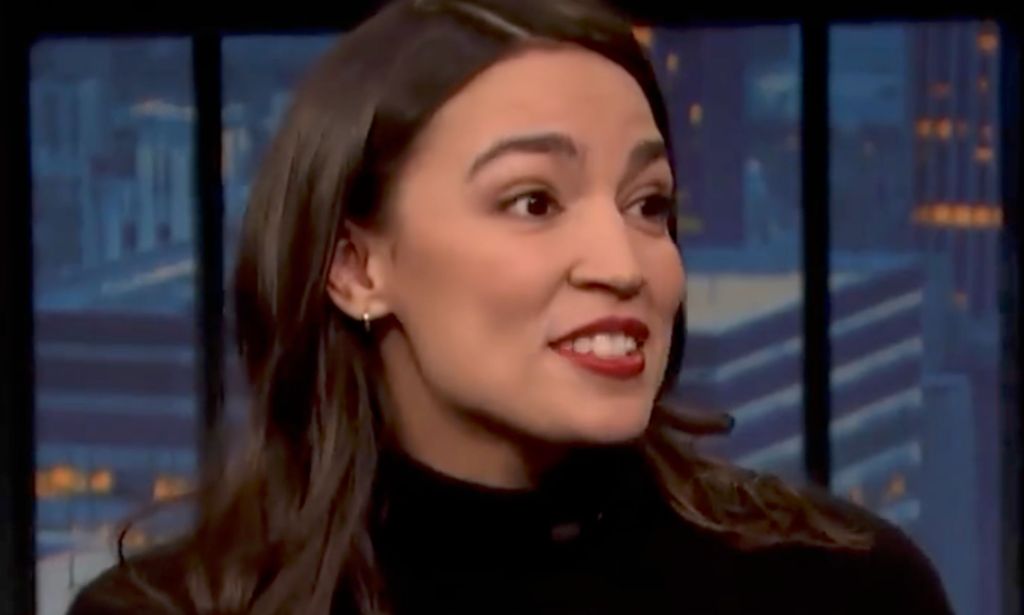 AOC during a televised interview