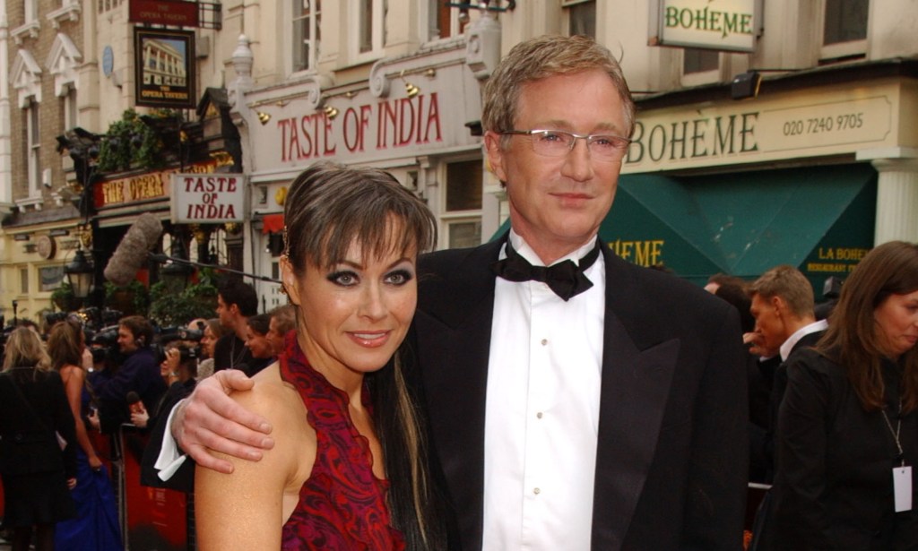 Amanda Mealing (L) and Paul O'Grady (R) in 2004. 