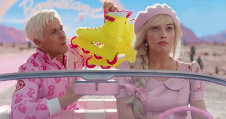 A still from Greta Gerwig's Barbie, starring Margot Robbie.