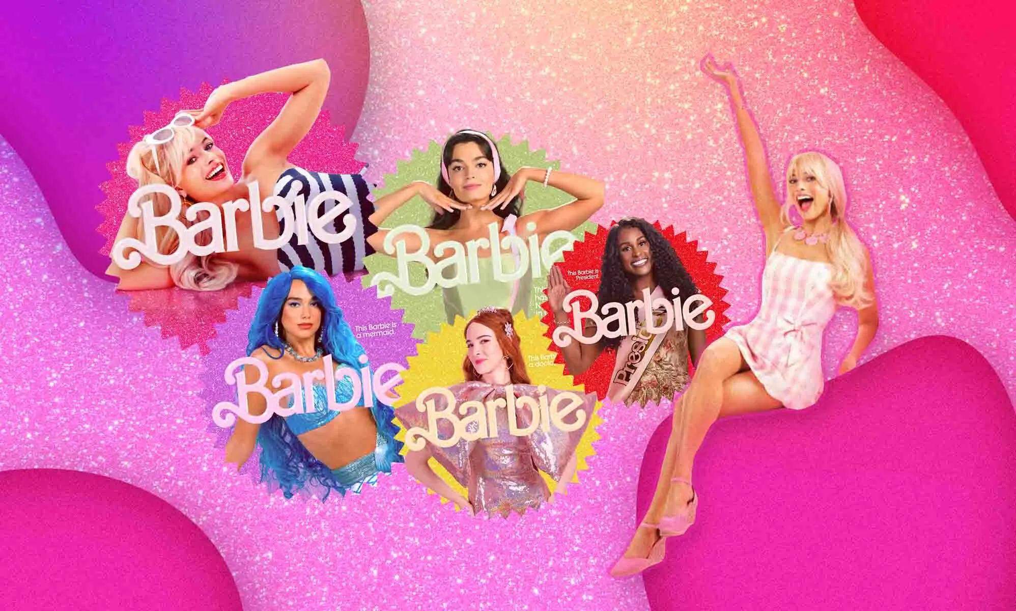 Barbie character posters unveiled: Margot Robbie, Ryan Gosling, Simu Liu,  Dua Lipa feature as Barbie and Ken - Entertainment News