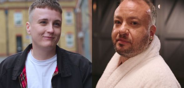 Lucian Main (L) and Finlay Games (R) are two trans men featured on Channel 4's new series, Naked Education.