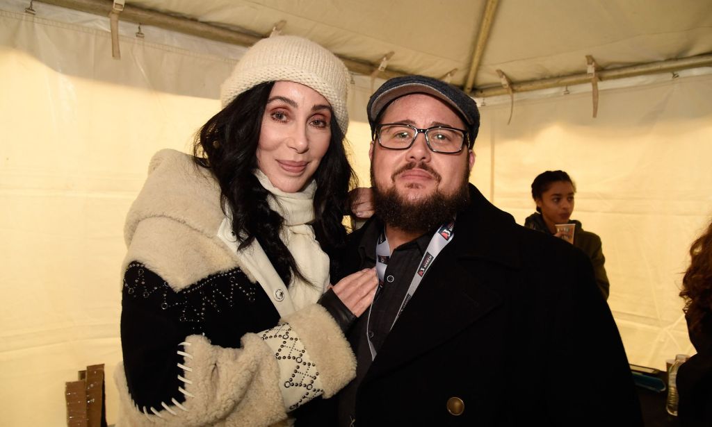Chaz Bono with his mother Cher.