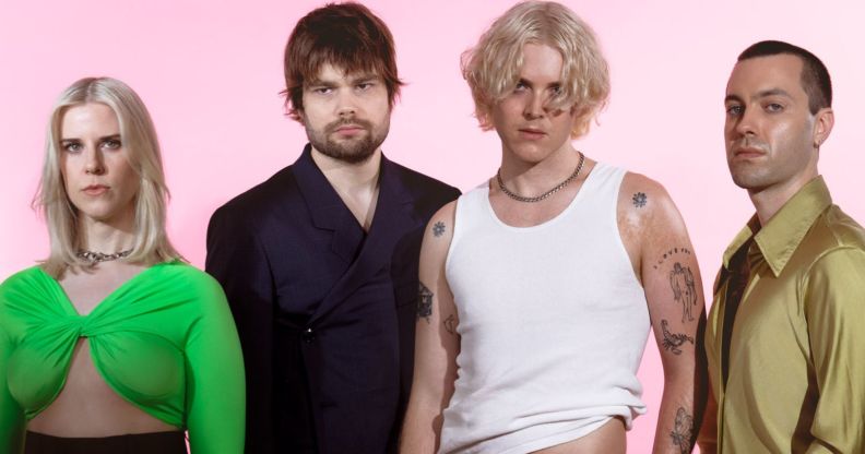 Brisbane band Cub Sport in a promo photo for their new band Jesus at the Gay Bar.