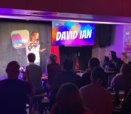 David Ian performs at The Queer Comedy Club