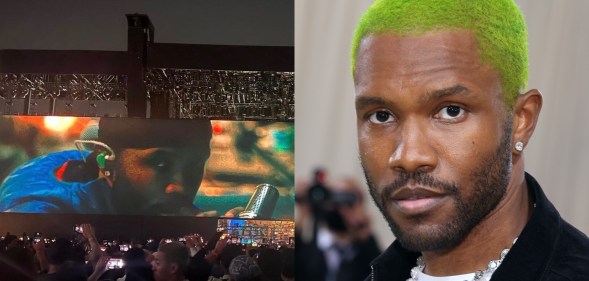Frank Ocean performs at Coachella.