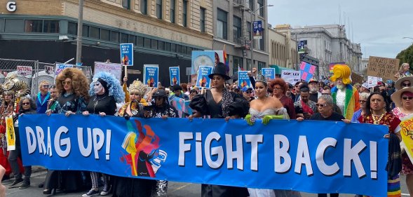 Hundreds march in San Francisco against anti-trans and anti-drag laws