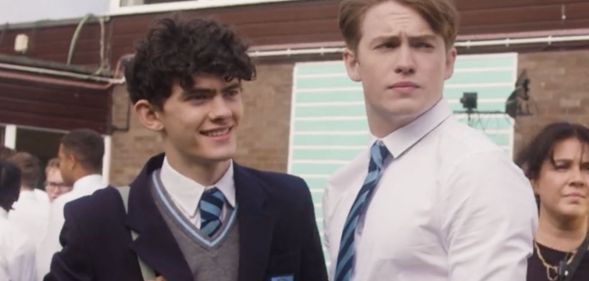 Joe Locke and Kit Connor in Heartstopper season 2.