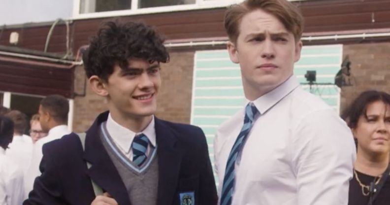 Joe Locke and Kit Connor in Heartstopper season 2.