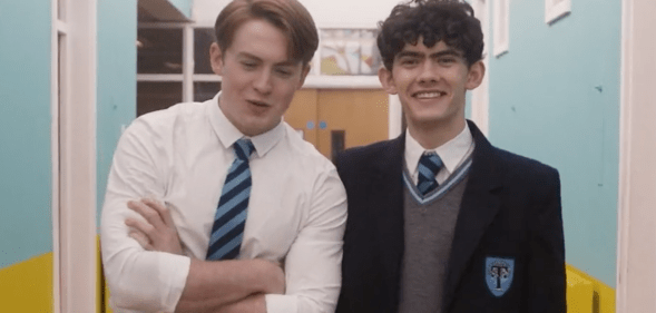 Kit Connor (Nick Nelson) and Joe Locke (Charlie Spring) in a behind the scenes teaser video