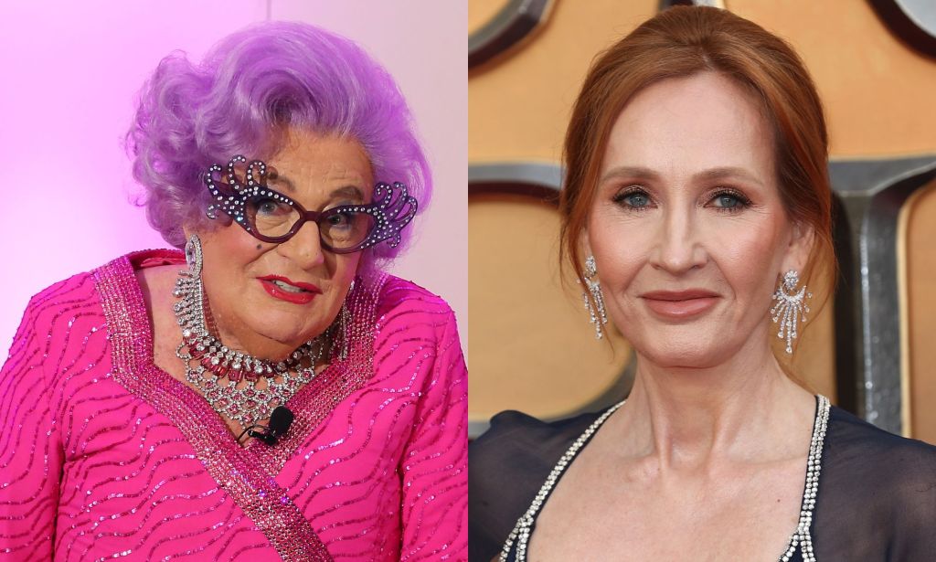 Dame Edna star Barry Humphries sent email of support for JK Rowling.