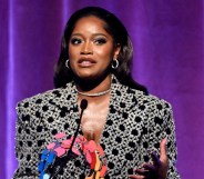 Keke Palmer accepts honour at the LA LGBT Center Awards as she discussed her identity.