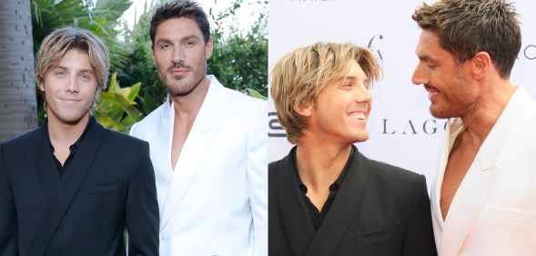 Lukas Gage and Chris Appleton with their post-wedding glow.