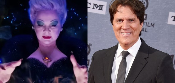 Melissa McCarthy as Ursula (L) and The Little Mermaid director Rob Marshall (R).