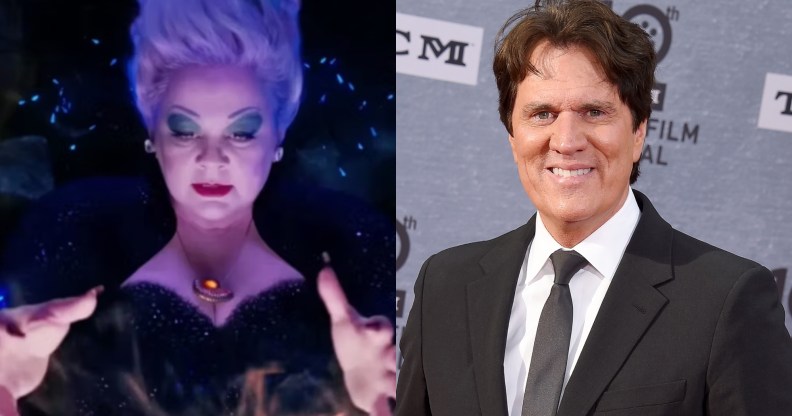Melissa McCarthy as Ursula (L) and The Little Mermaid director Rob Marshall (R).