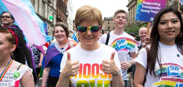 Nicola Sturgeon at Glasgow Pride