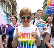 Nicola Sturgeon at Glasgow Pride