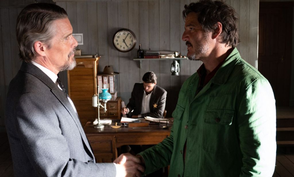 Ethan Hawke and Pedro Pascal in Strange Way of Life.