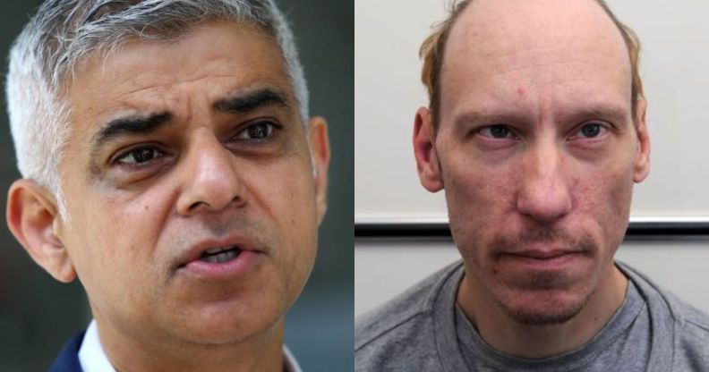 Mayor of London Sadiq Khan (left) and serial killer Stephen Port (right)