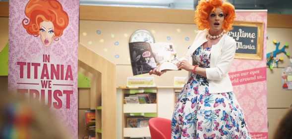 Storytime with Auntie Titania at the Millenium Library in Norwich, August 2022. (Auntie Titania)