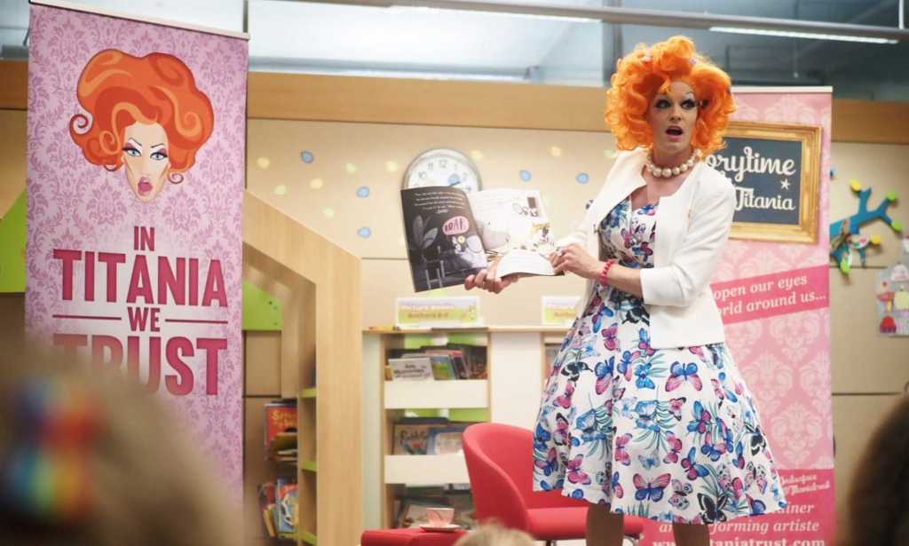 Storytime with Auntie Titania at the Millenium Library in Norwich, August 2022. (Auntie Titania)
