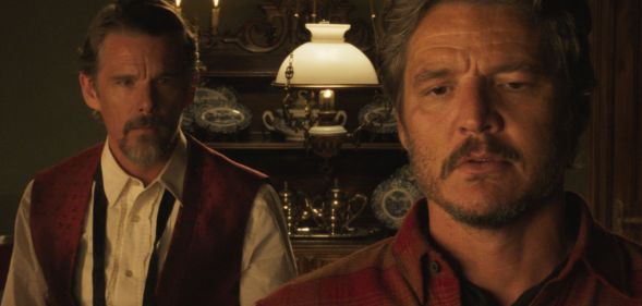 Ethan Hawke and Pedro Pascal in Strange Way of Life.