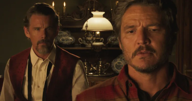 Ethan Hawke and Pedro Pascal in Strange Way of Life.
