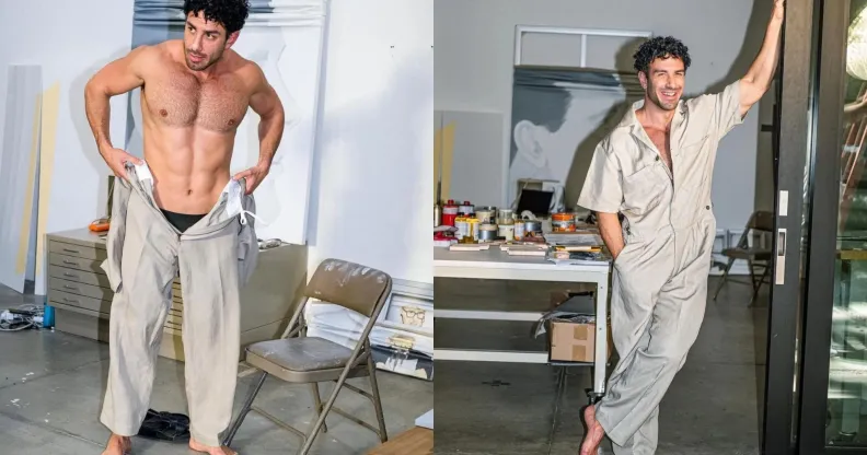 Jwan Yosef strips off to his underwear for his collection with CDLP.