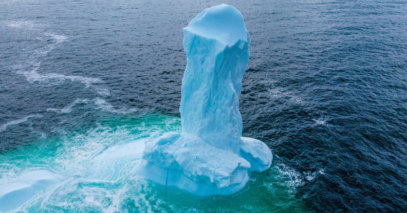 Giant penis iceberg goes viral after floating past a town called Dildo