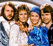 ABBA the year they won Eurovision in 1974. (Getty)