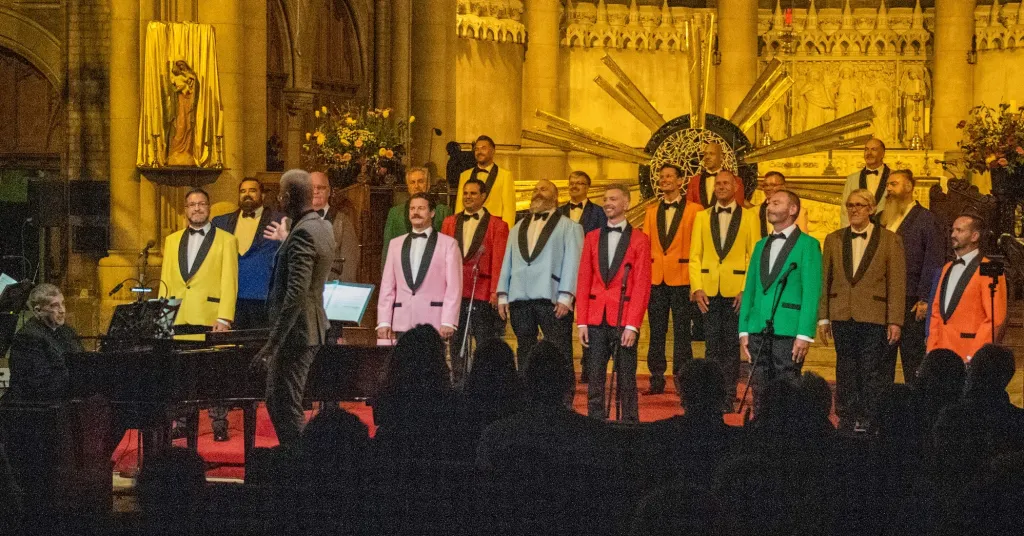 Brighton's Actually Gay Men's Chorus performing
