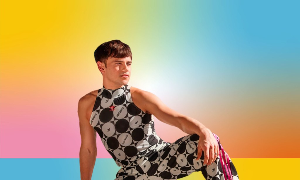 Adidas has released its Pride 2023 collection and teamed up with Tom Daley for the campaign. (Adidas/PinkNews)