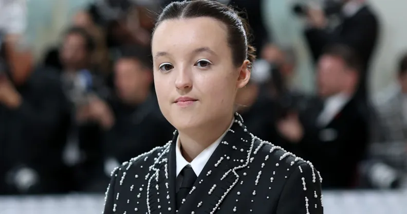 Bella Ramsey wears a suit at the 2023 Met Gala.