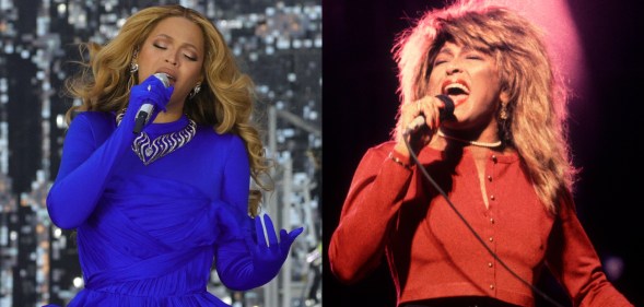 Beyoncé and Tina Turner (Getty/Kevin Mazur/WireImage)