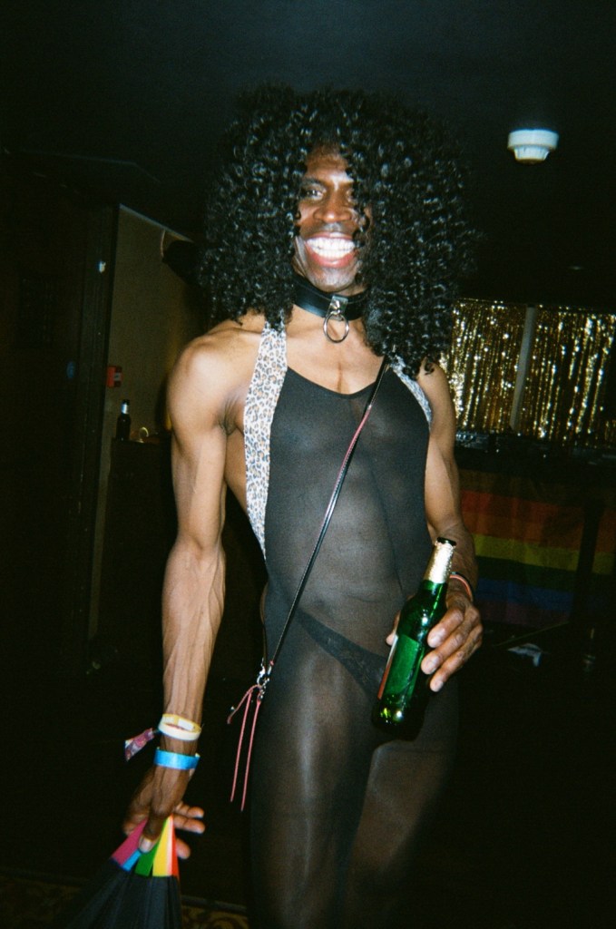 One of The Chateau's revellers posing for a photograph.