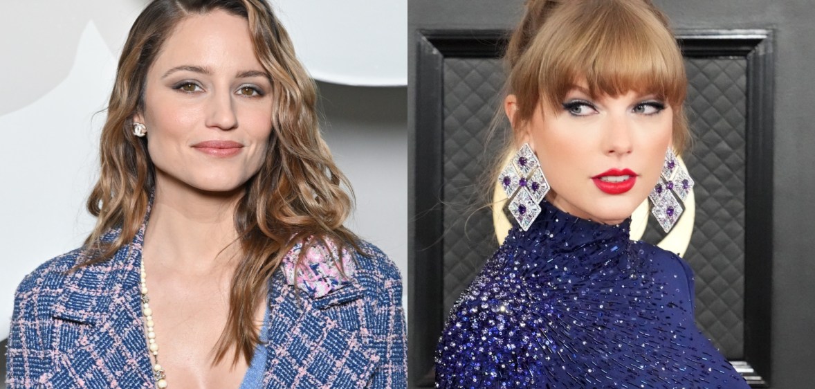 Dianna Agron (L) and Taylor Swift (R). (Getty)