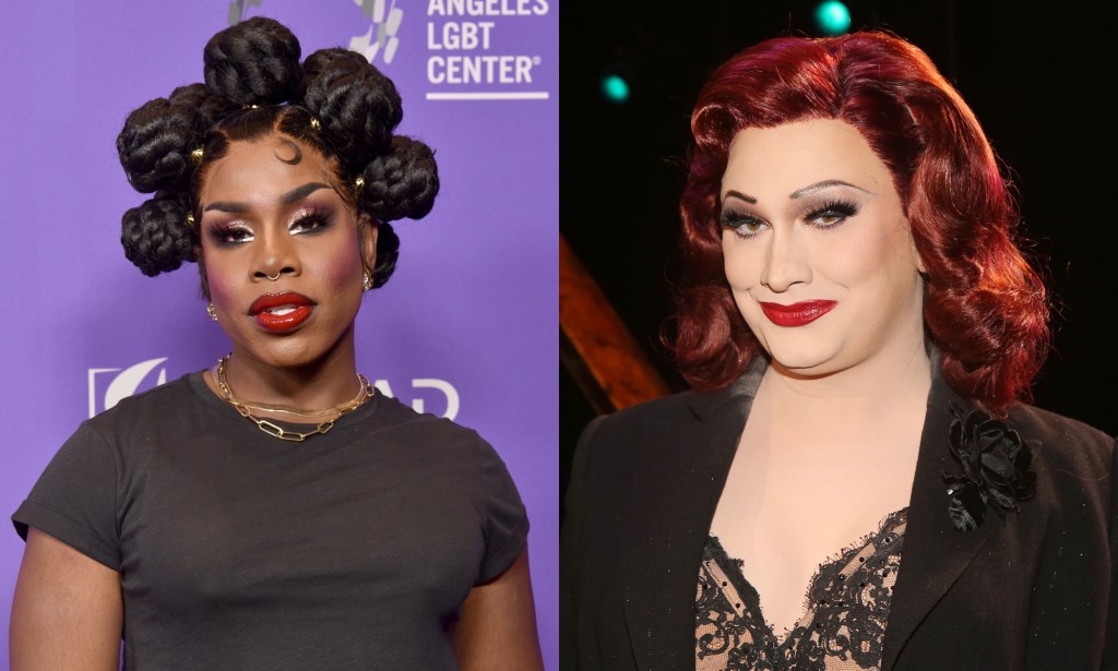 Drag Race legends call out 'bigoted' anti-LGBTQ+ legislation at MTV Awards. (Getty)