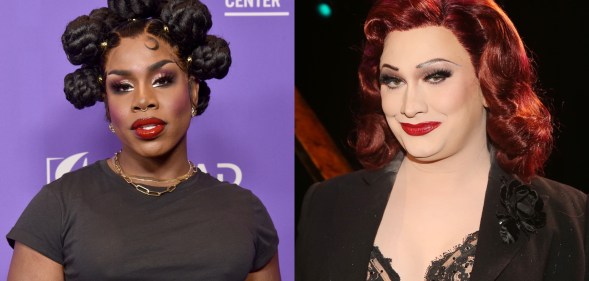 Drag Race legends call out 'bigoted' anti-LGBTQ+ legislation at MTV Awards. (Getty)
