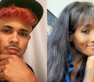 B5 star Dustin Michael (left) in a picture from Instagram, and his partner, trans actor and director D Smith (right)