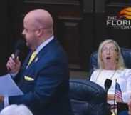 Jeff Holcomb addressing Florida house of representatives