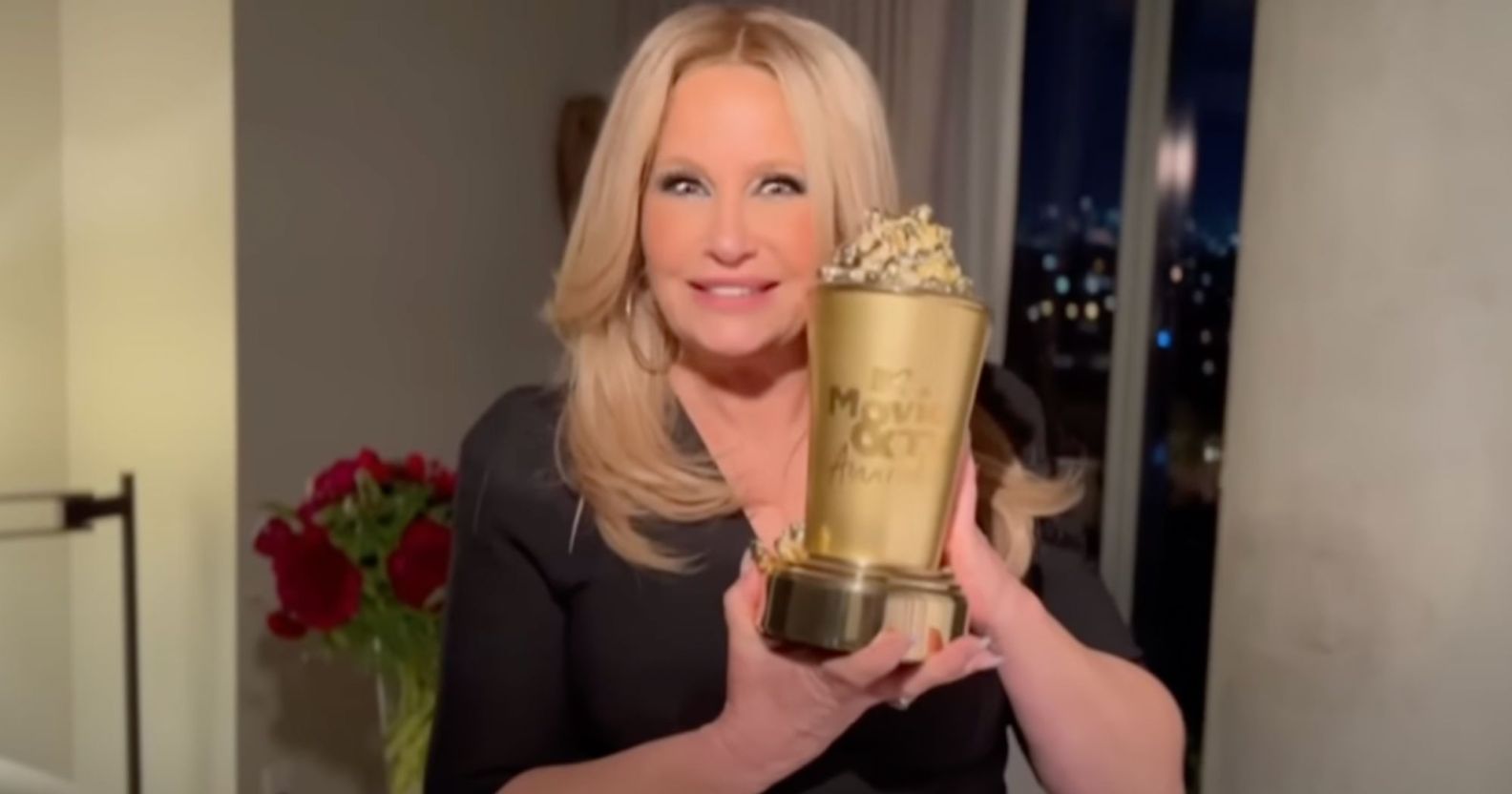 Jennifer Coolidge gets serious and shares support for writers' strike