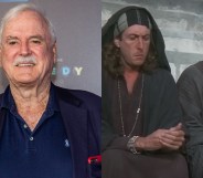 John Cleese (L) and Loretta scene from Life of Brian (R).